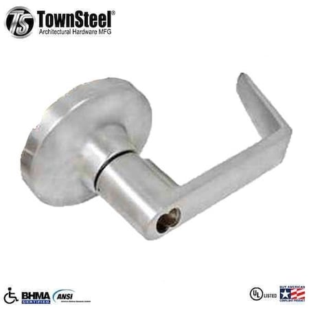 Townsteel F09 Storeroom, Night Latch, Key Retracts Latch Bolt, for Mortise Exit Device, Lever Prepped for Shla TNS-ED8900LS-09-M-SLFIC-626
